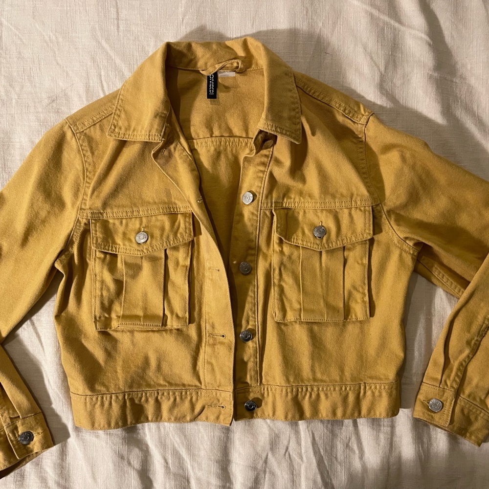 H&M mustard Jean jacket
